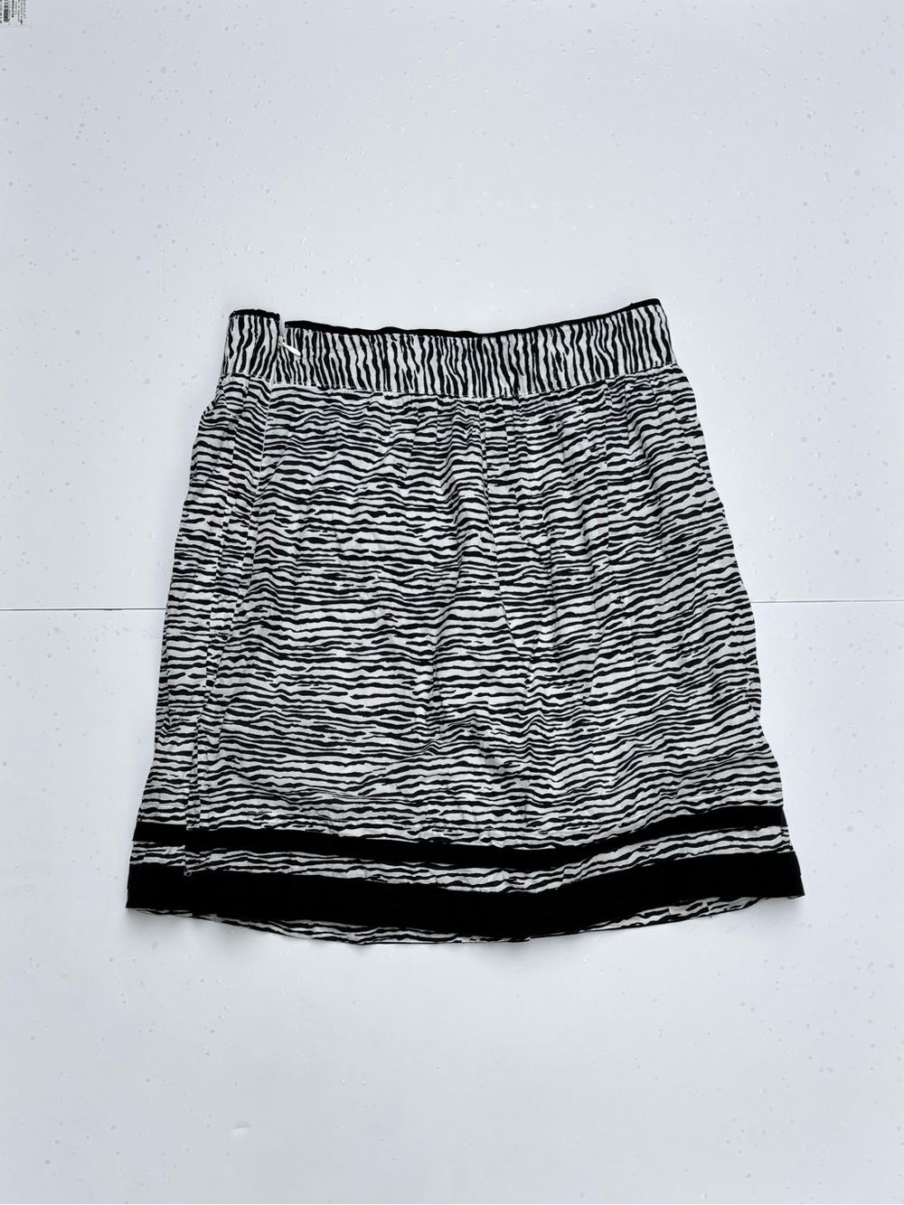Zebra print Blair Waldorf mini light cotton fabric skirt Ann Taylor loft
